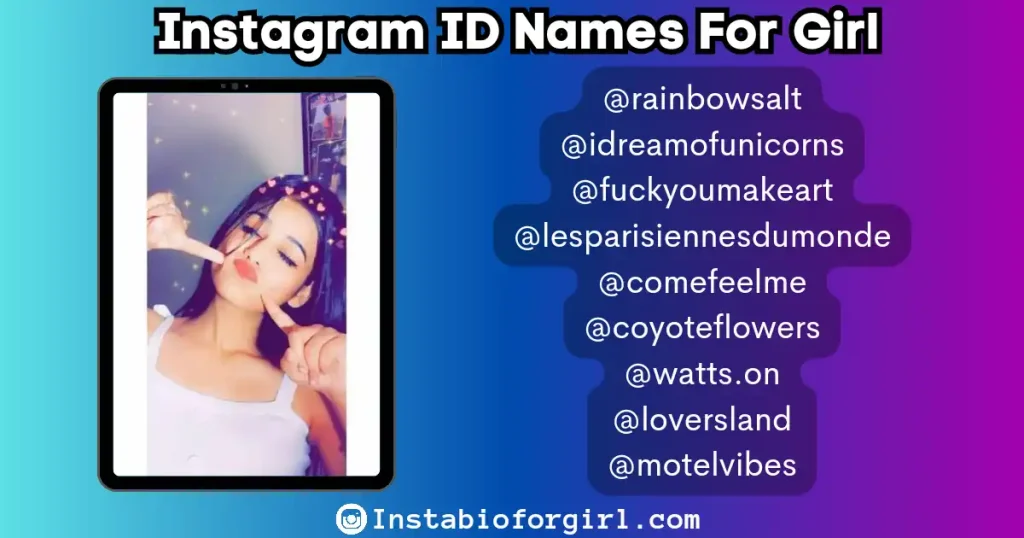 insta id name for girls