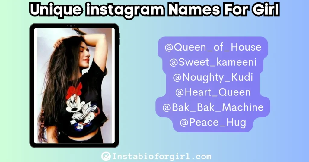 unique instagram username for girls
