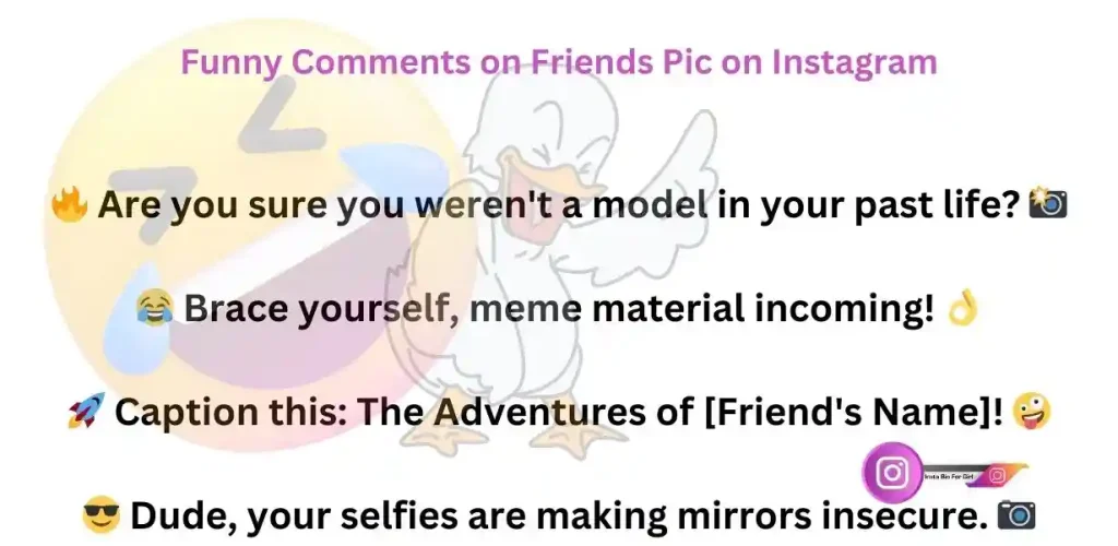 Funny Comments on Friends Pic