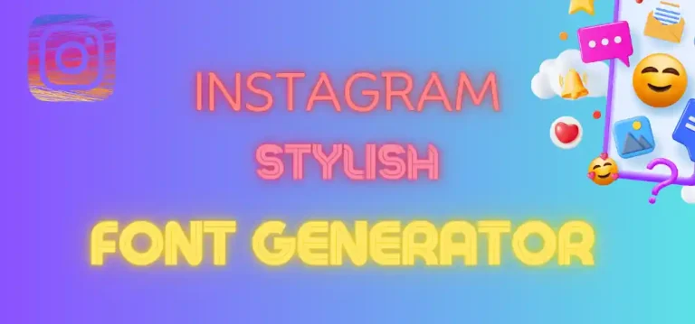 instagram stylish Font generator banner